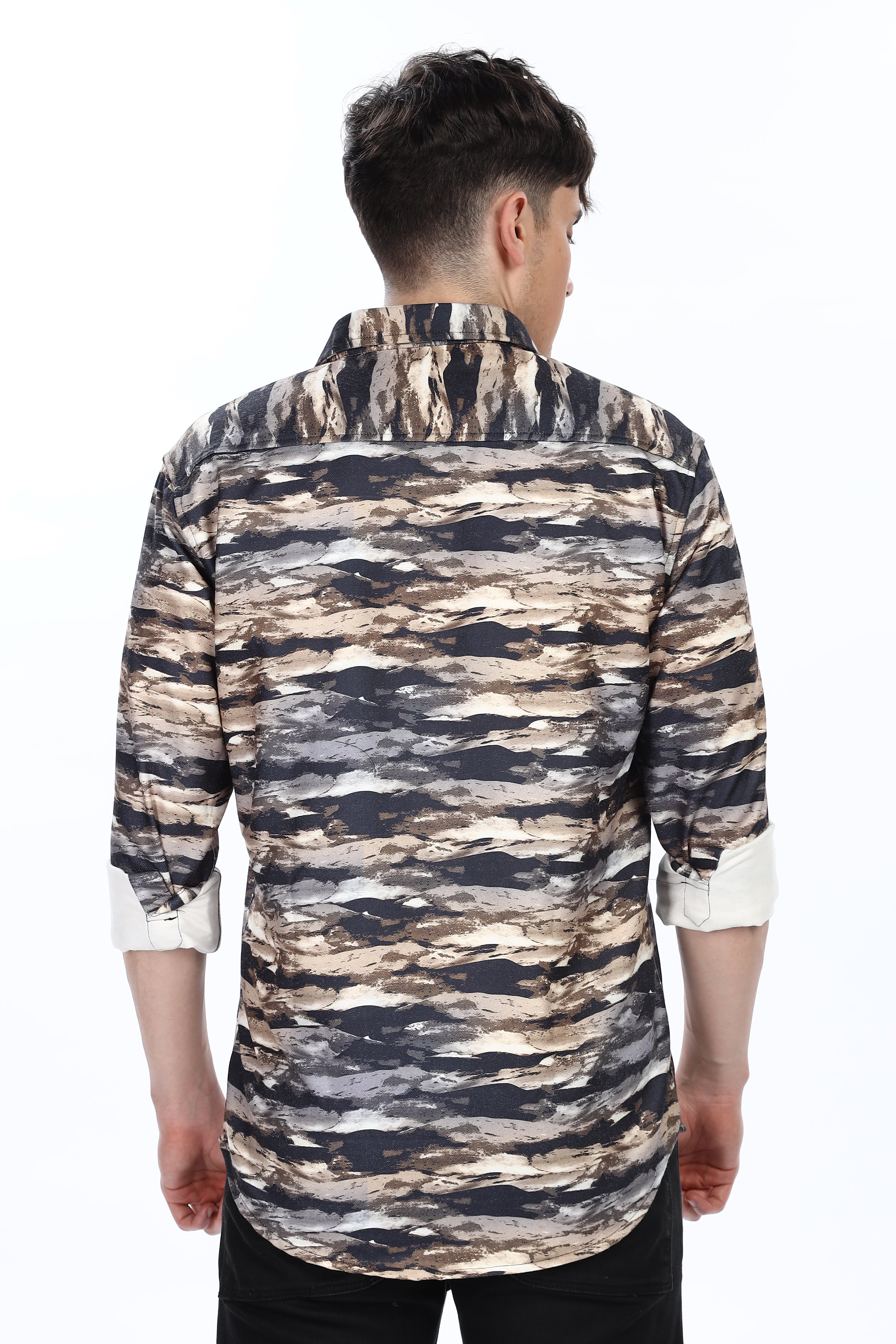 Golden Waves Relaxed Fit Overshirt