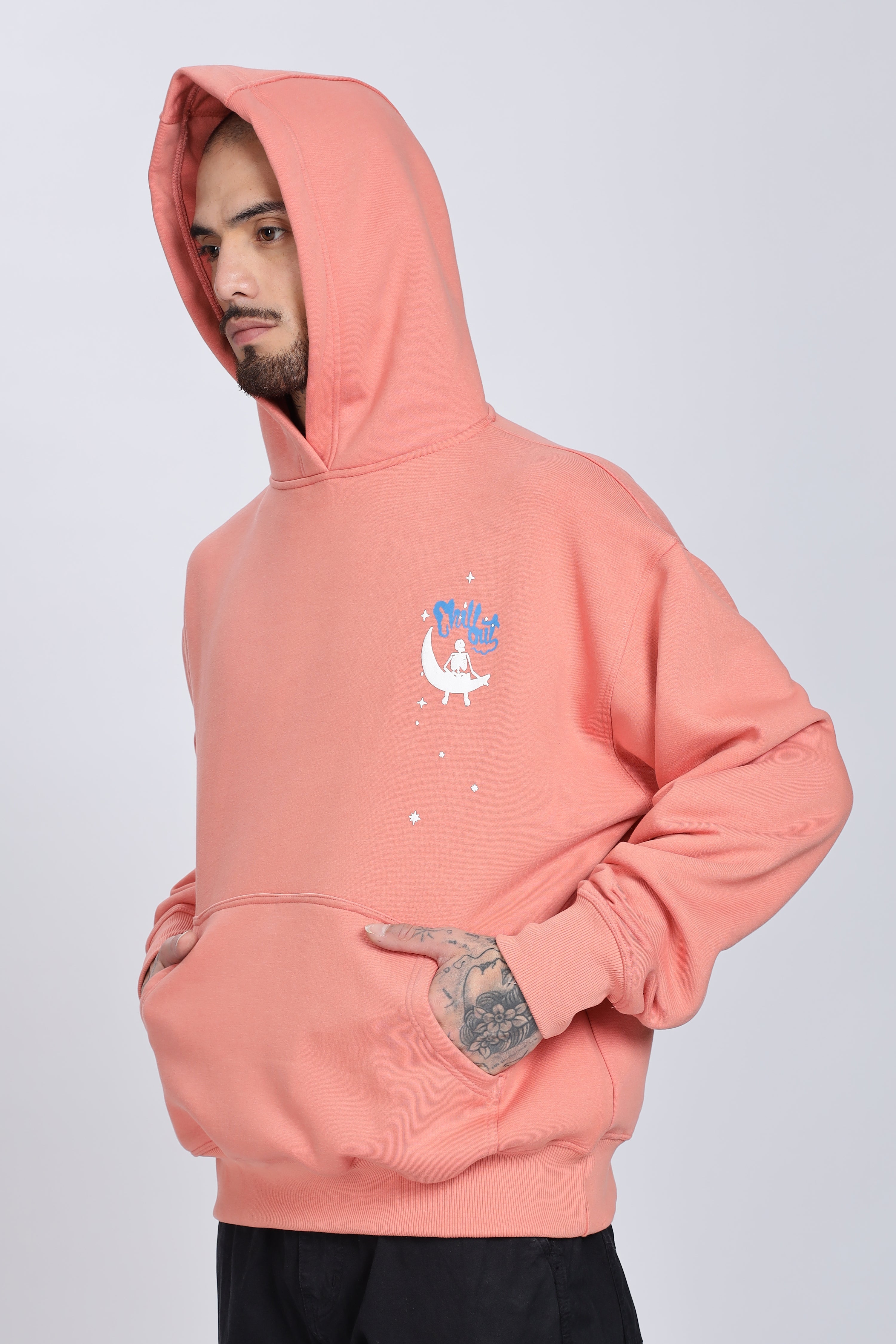 Chill Coral Pink Hoodie
