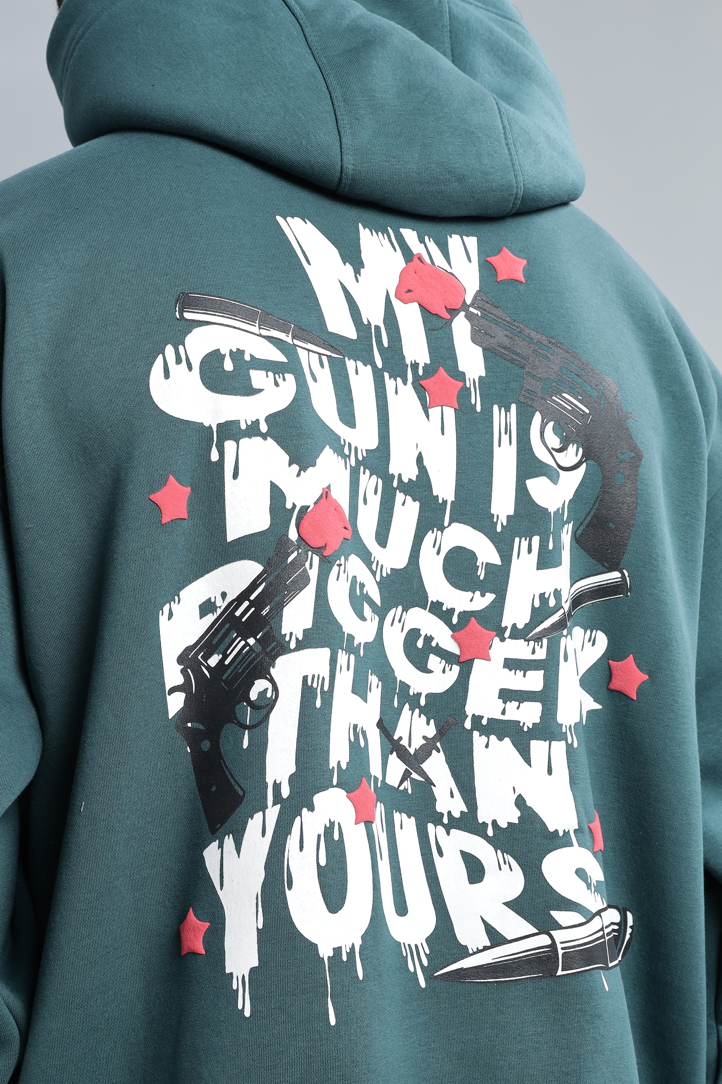 Guns & Roses Dark Teal Hoodie