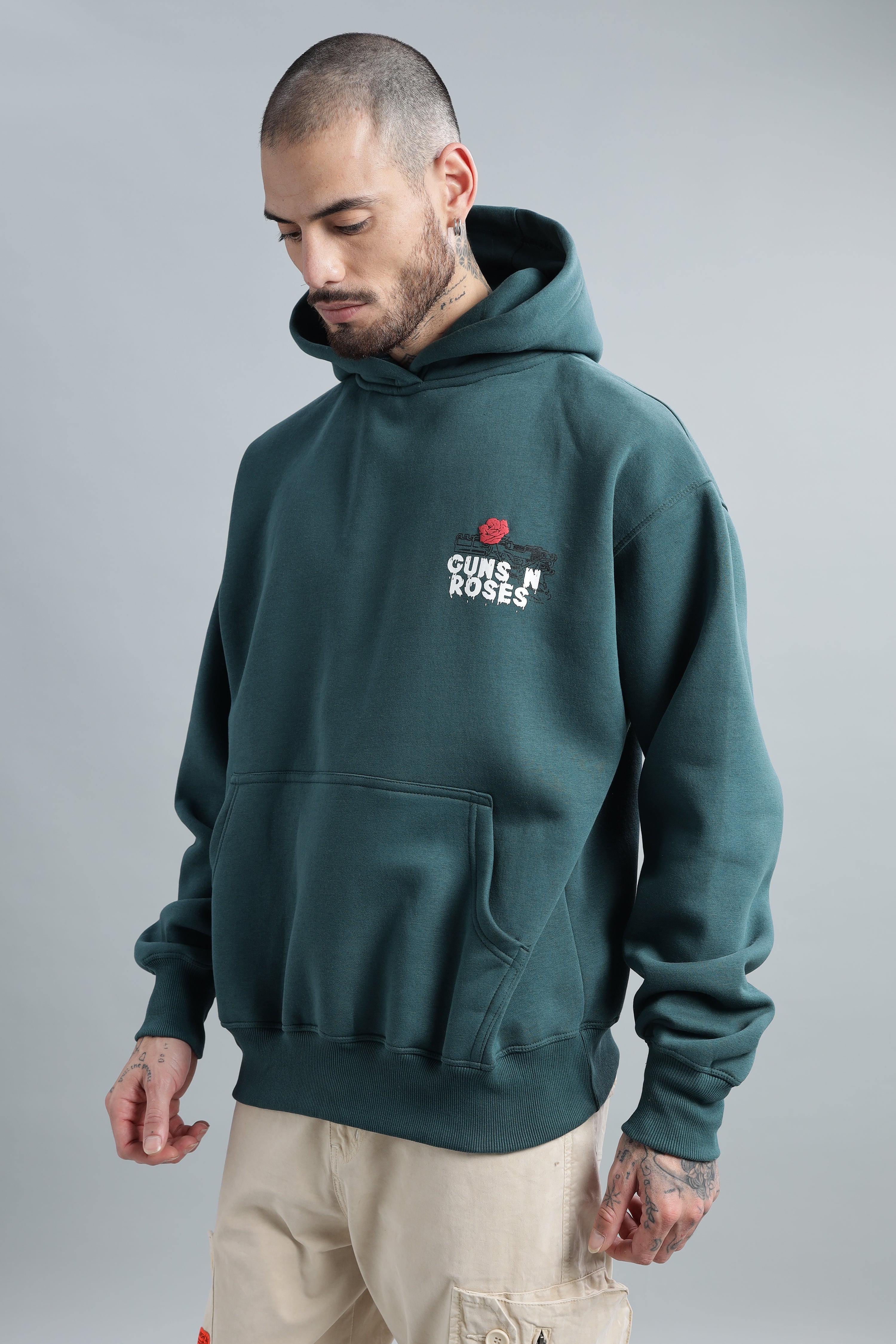 Guns & Roses Dark Teal Hoodie