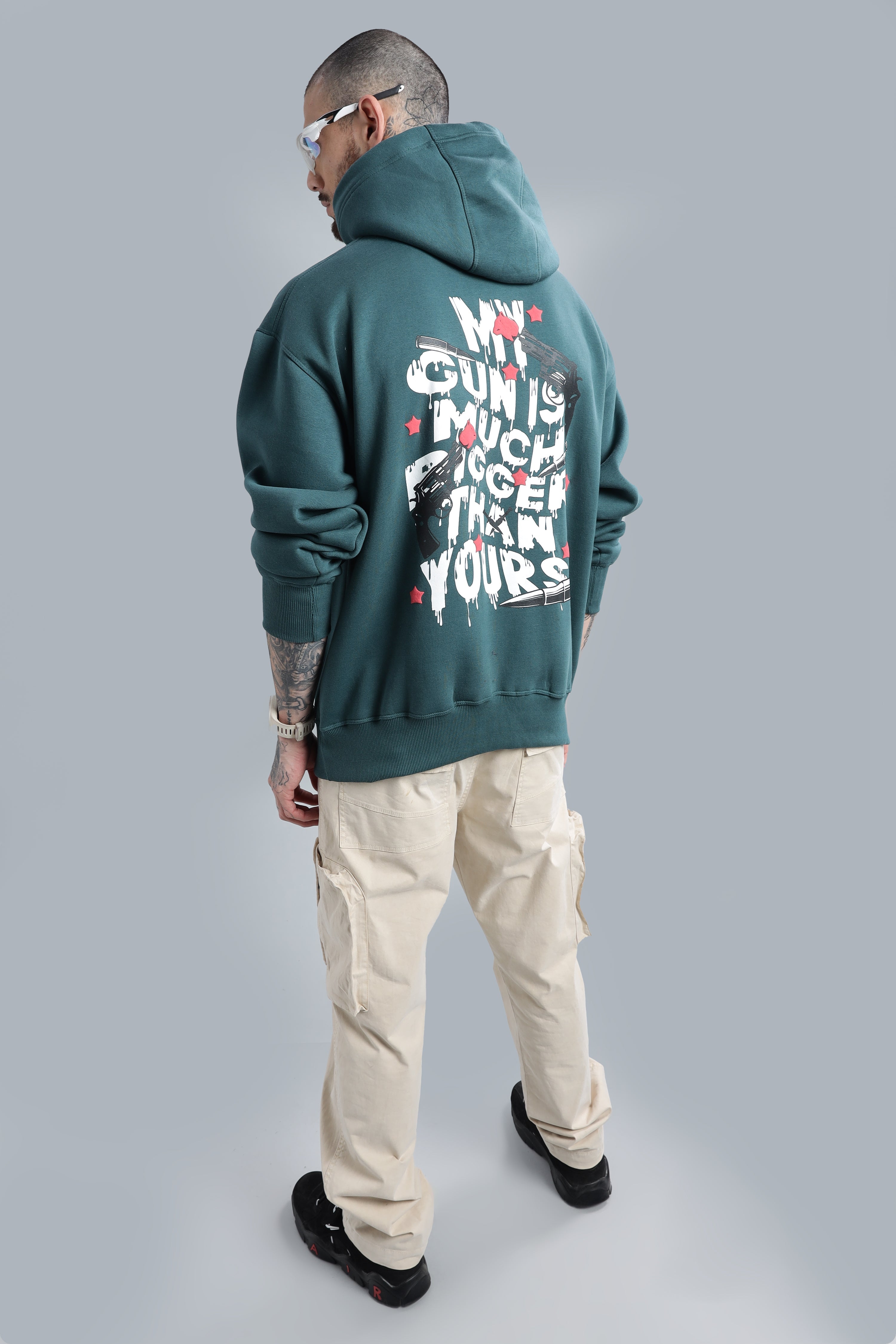 Guns & Roses Dark Teal Hoodie