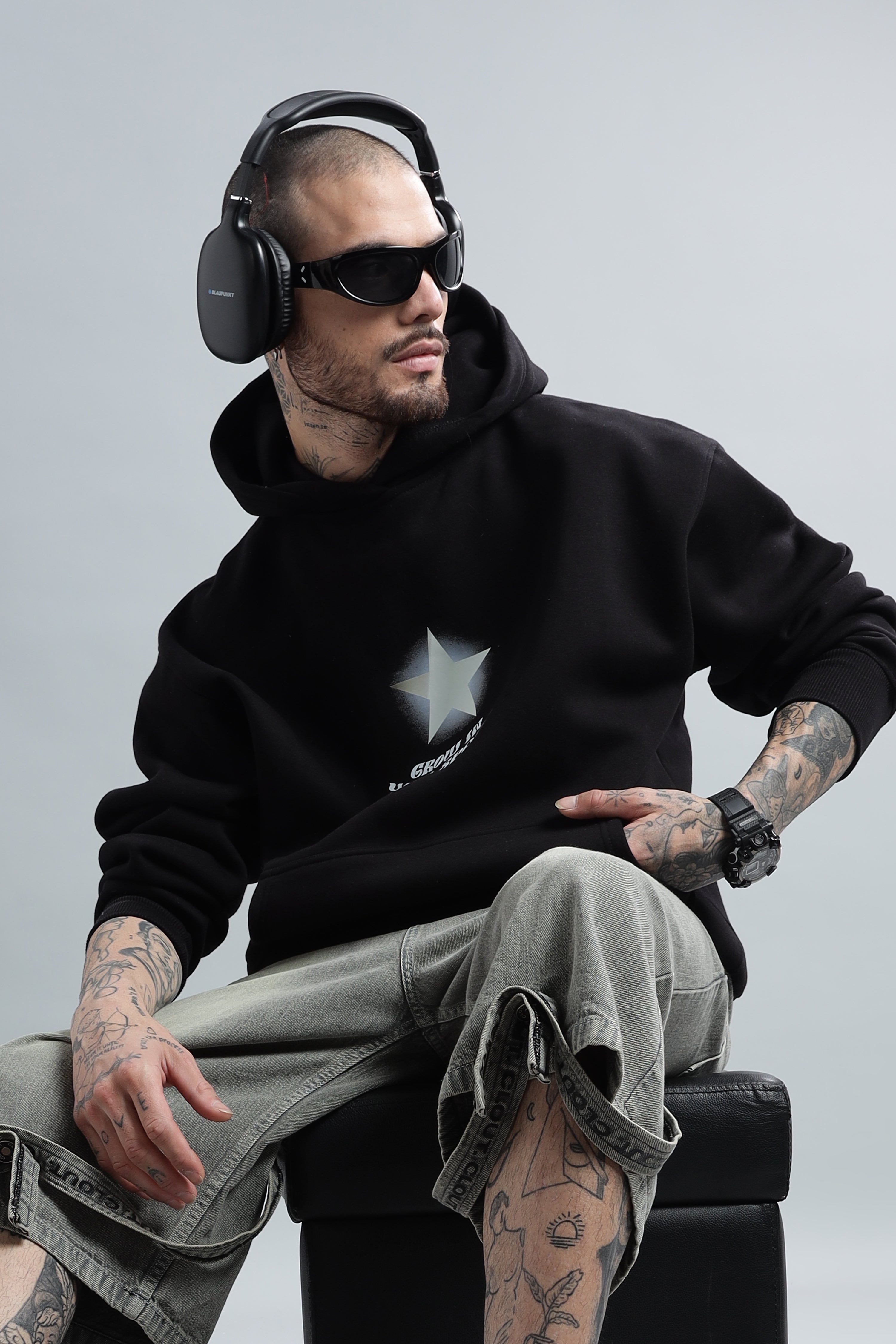Star Black Hoodie