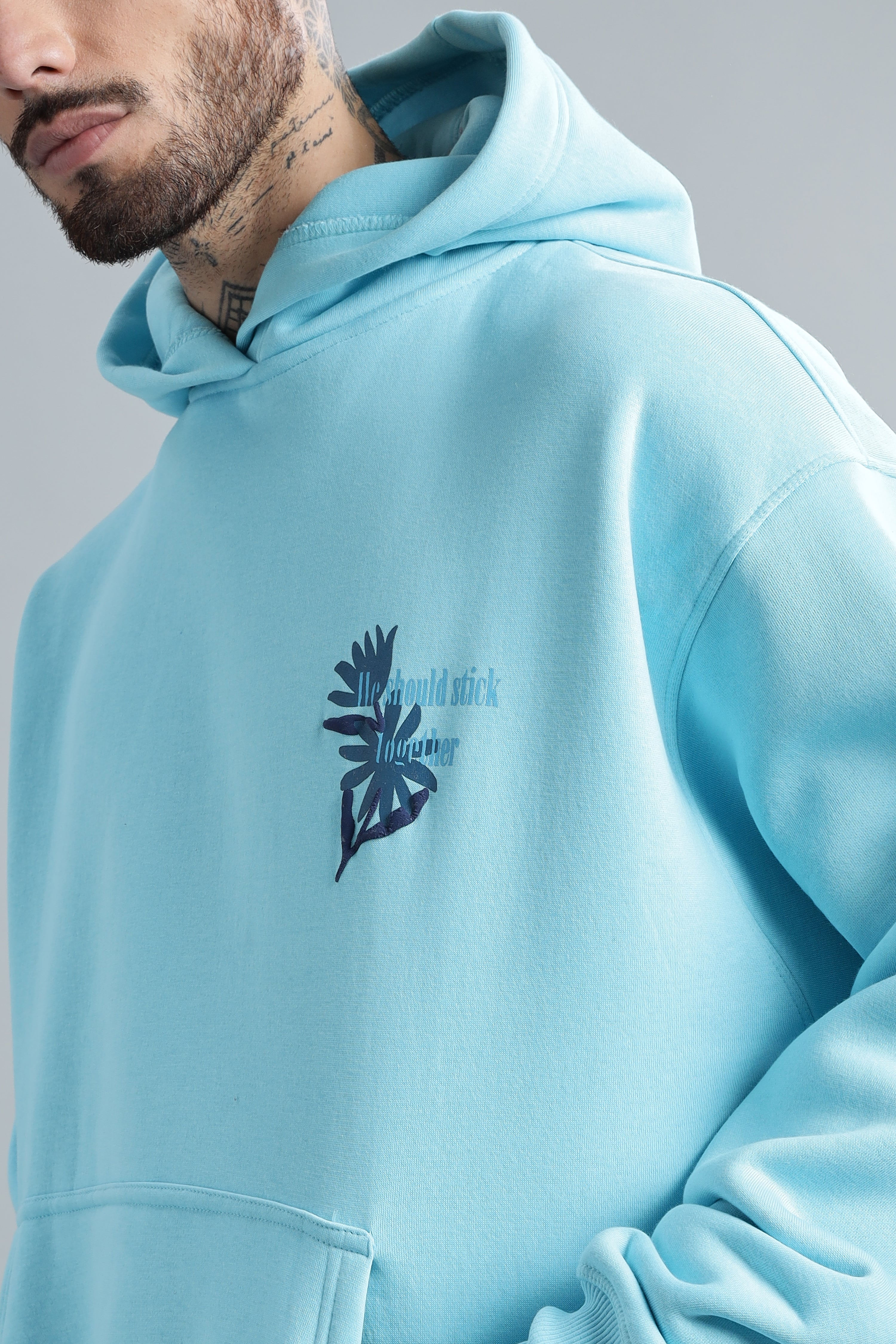 Birds Of Feather Light Blue Hoodie