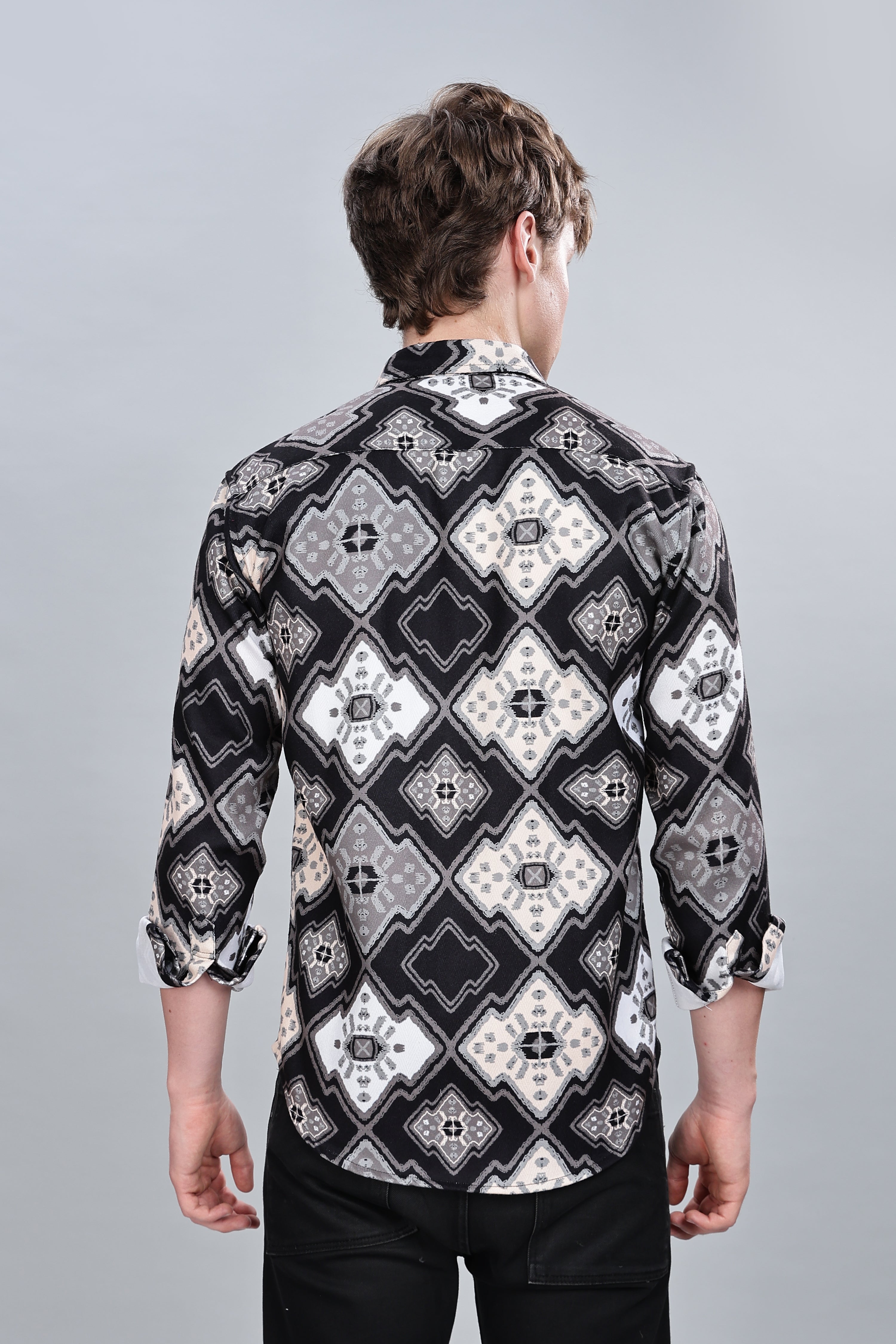 Enigmatic Brown Relaxed Fit Overshirt