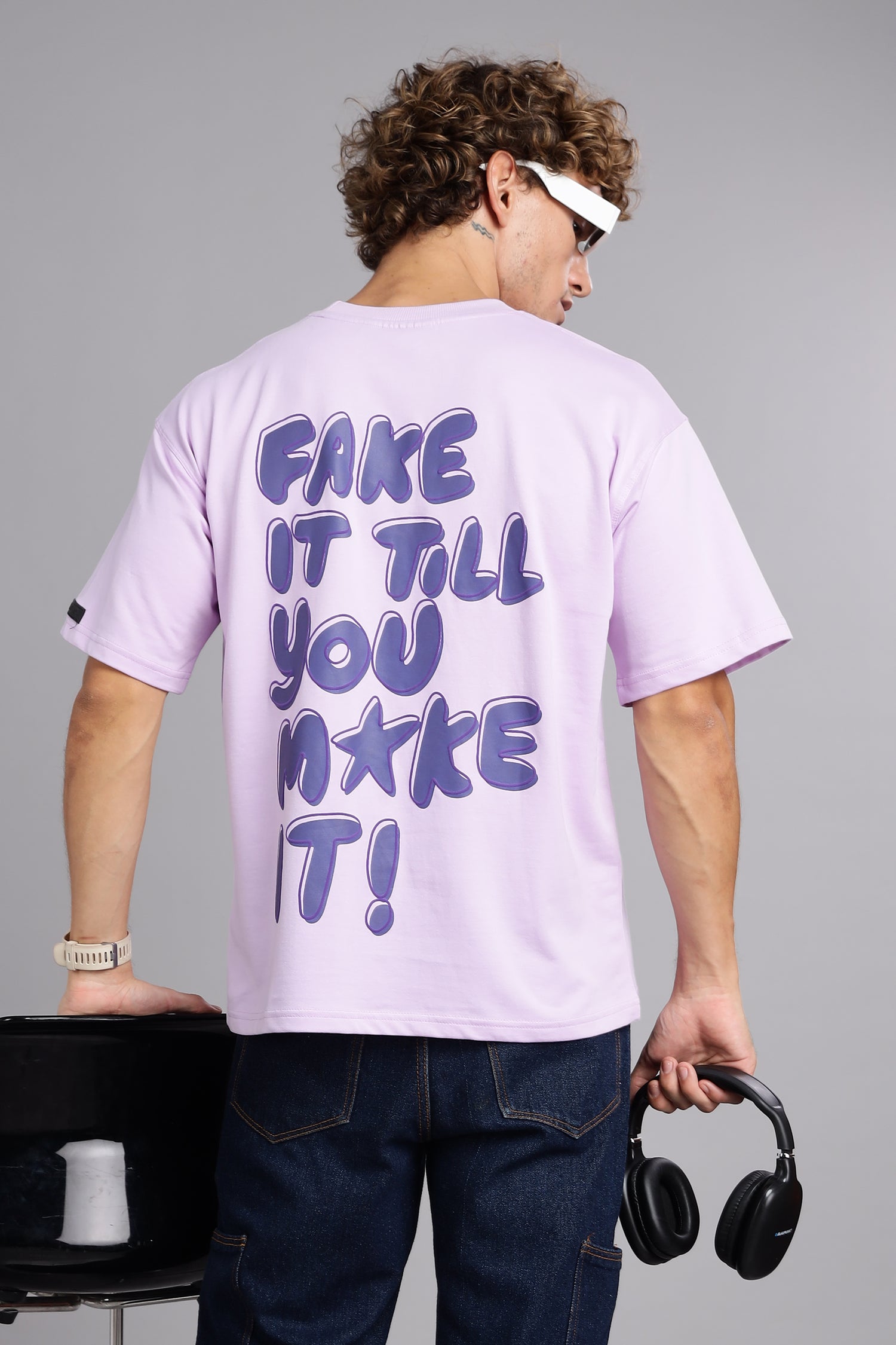 Fake Make Oversized Tee