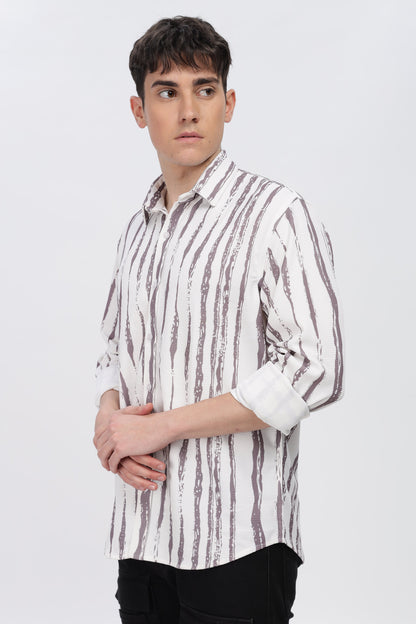 Skin Line Abstract Slim Fit Shirt