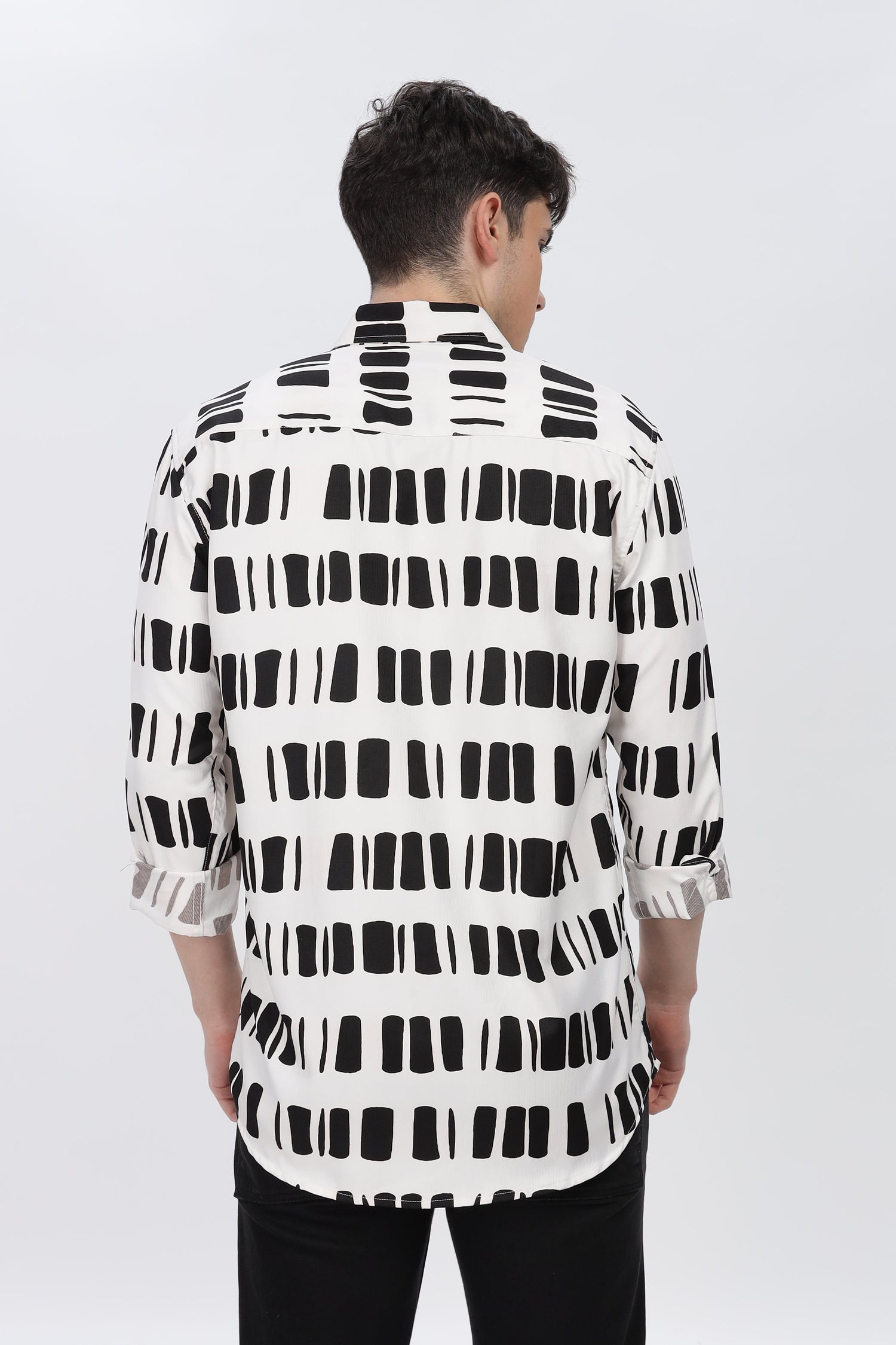 Black Box Abstract Slim Fit Shirt