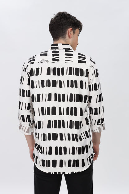 Black Box Abstract Slim Fit Shirt