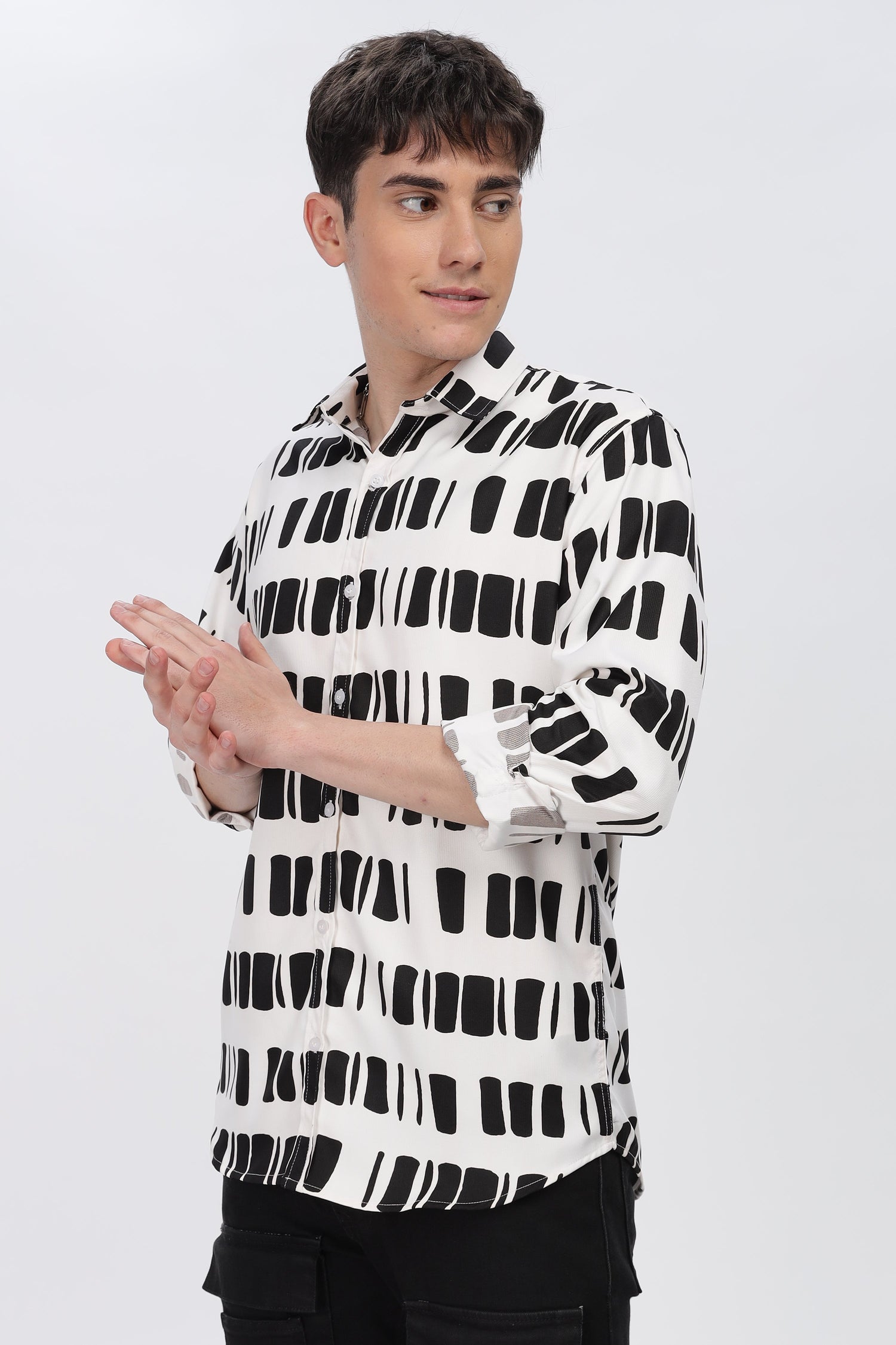 Black Box Abstract Slim Fit Shirt