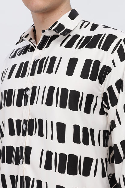 Black Box Abstract Slim Fit Shirt