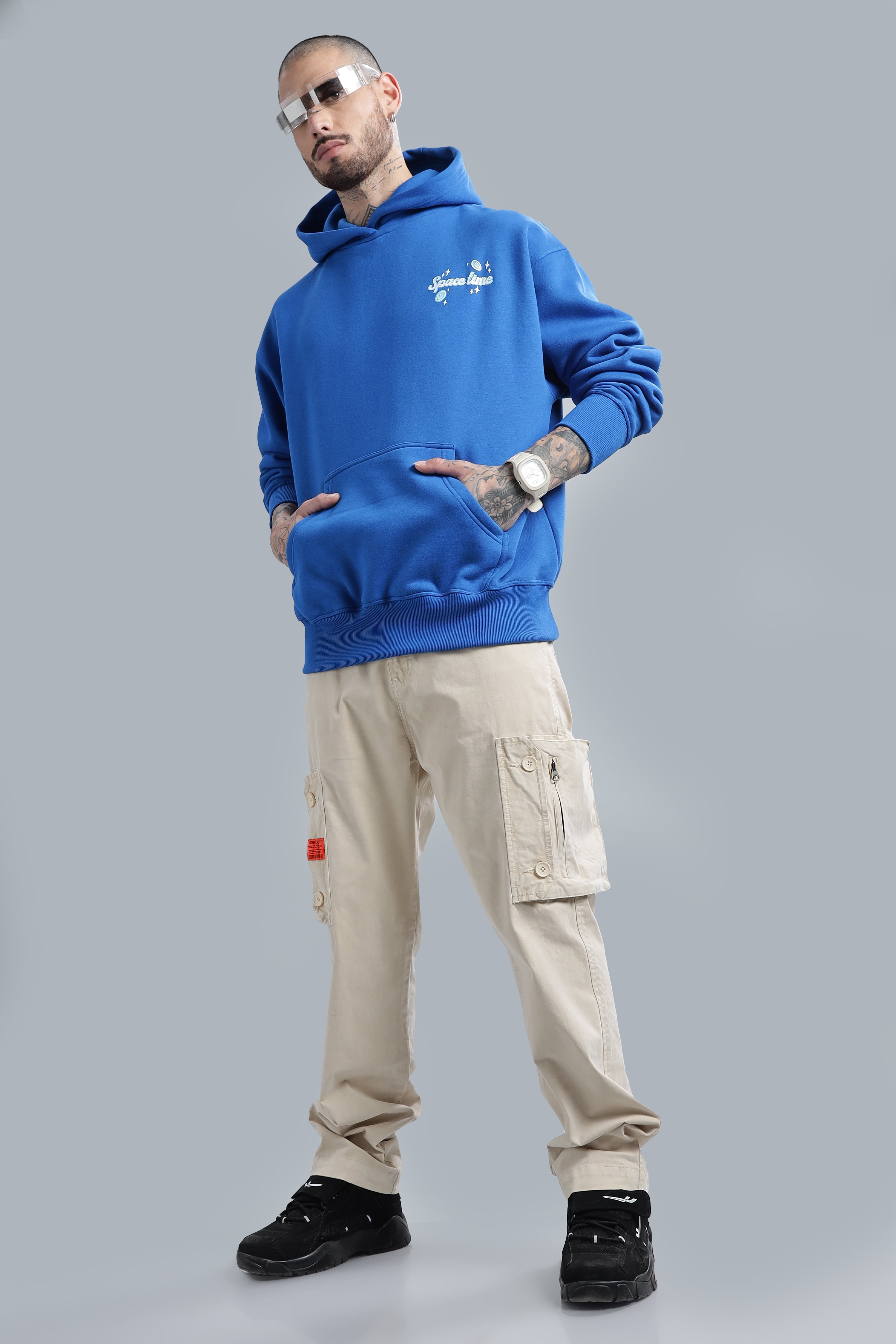 Space time Blue Hoodie