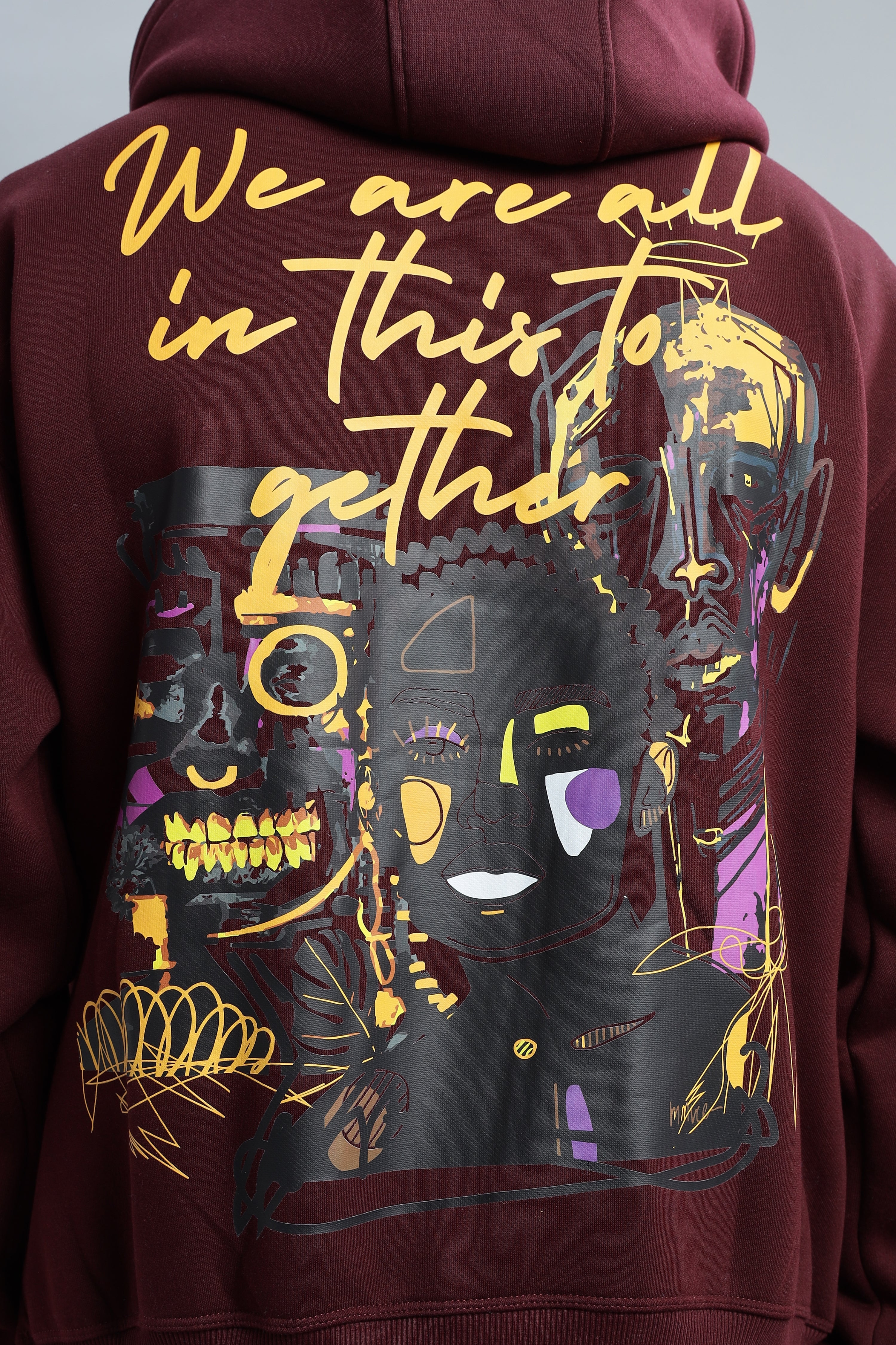 Diversity Maroon Hoodie