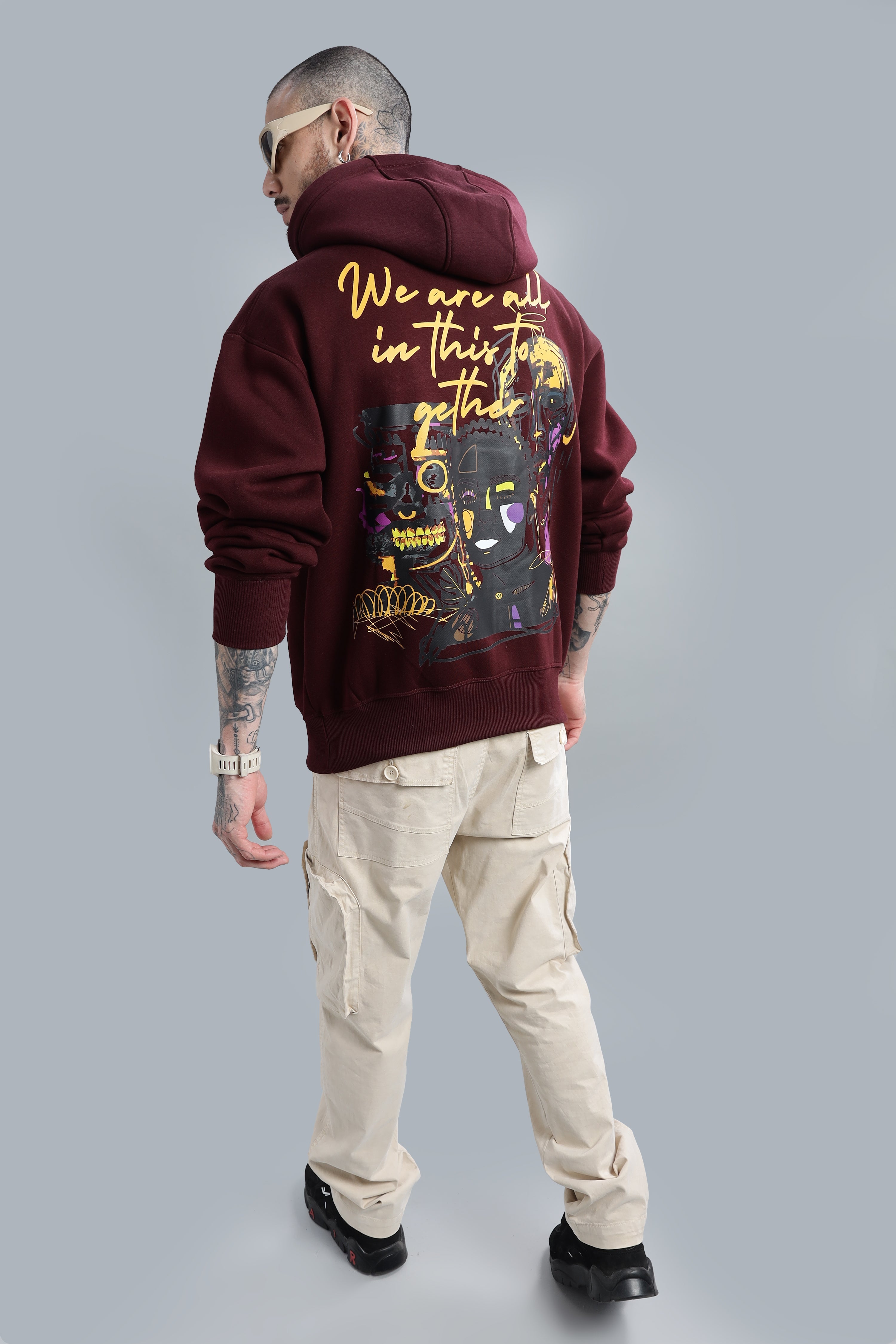 Diversity Maroon Hoodie