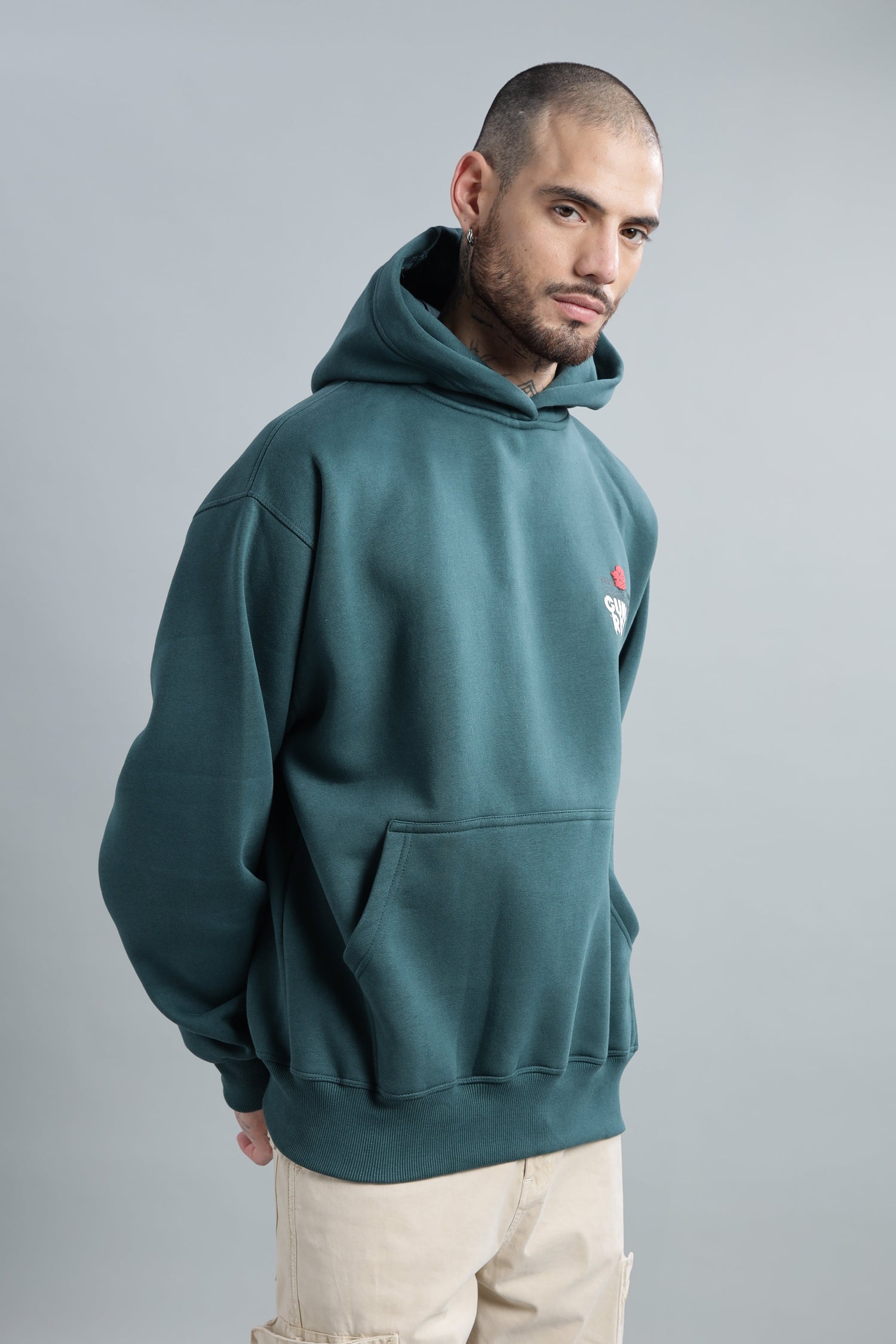 Guns &amp; Roses Dark Teal Hoodie