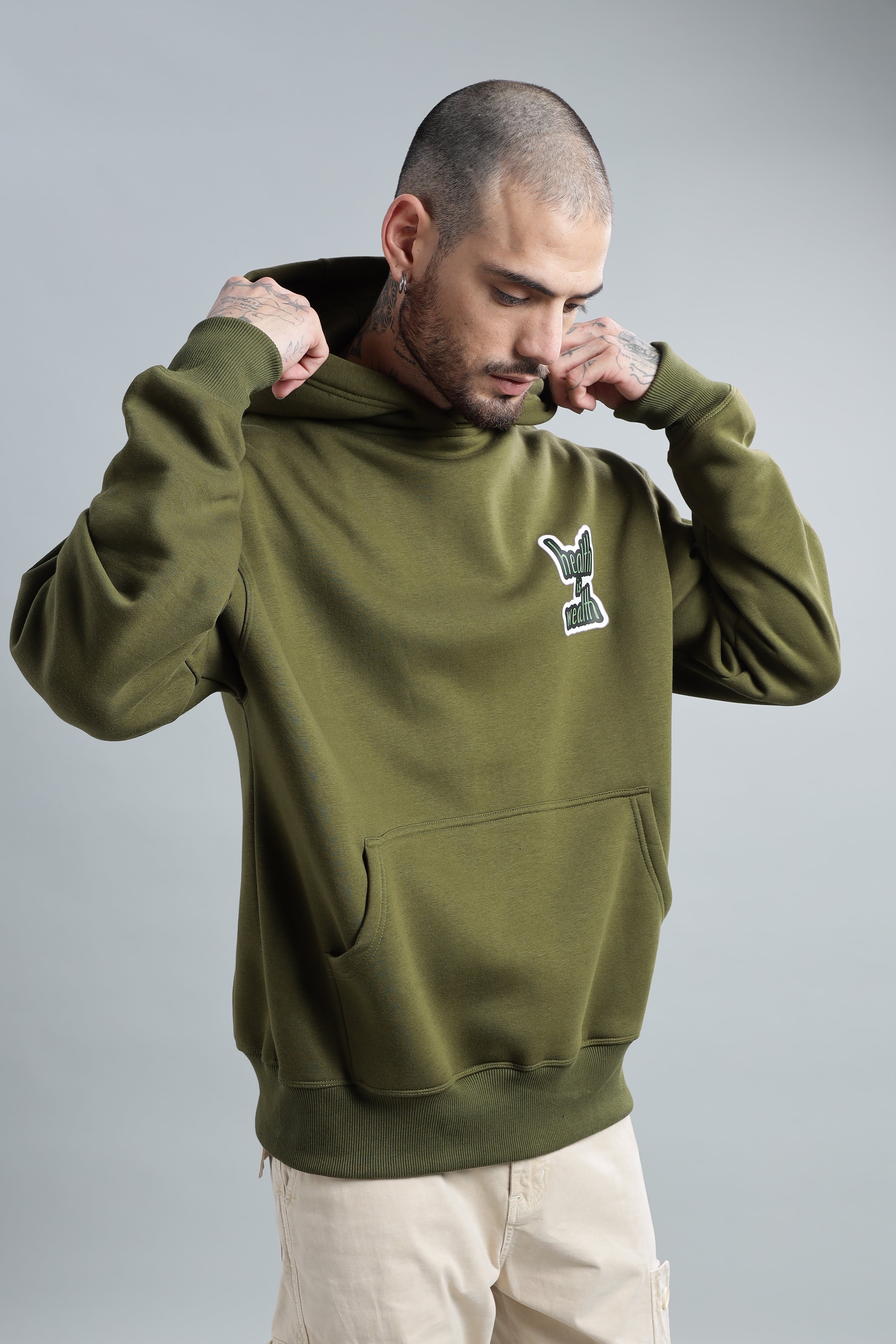 Money Olive Green Hoodie