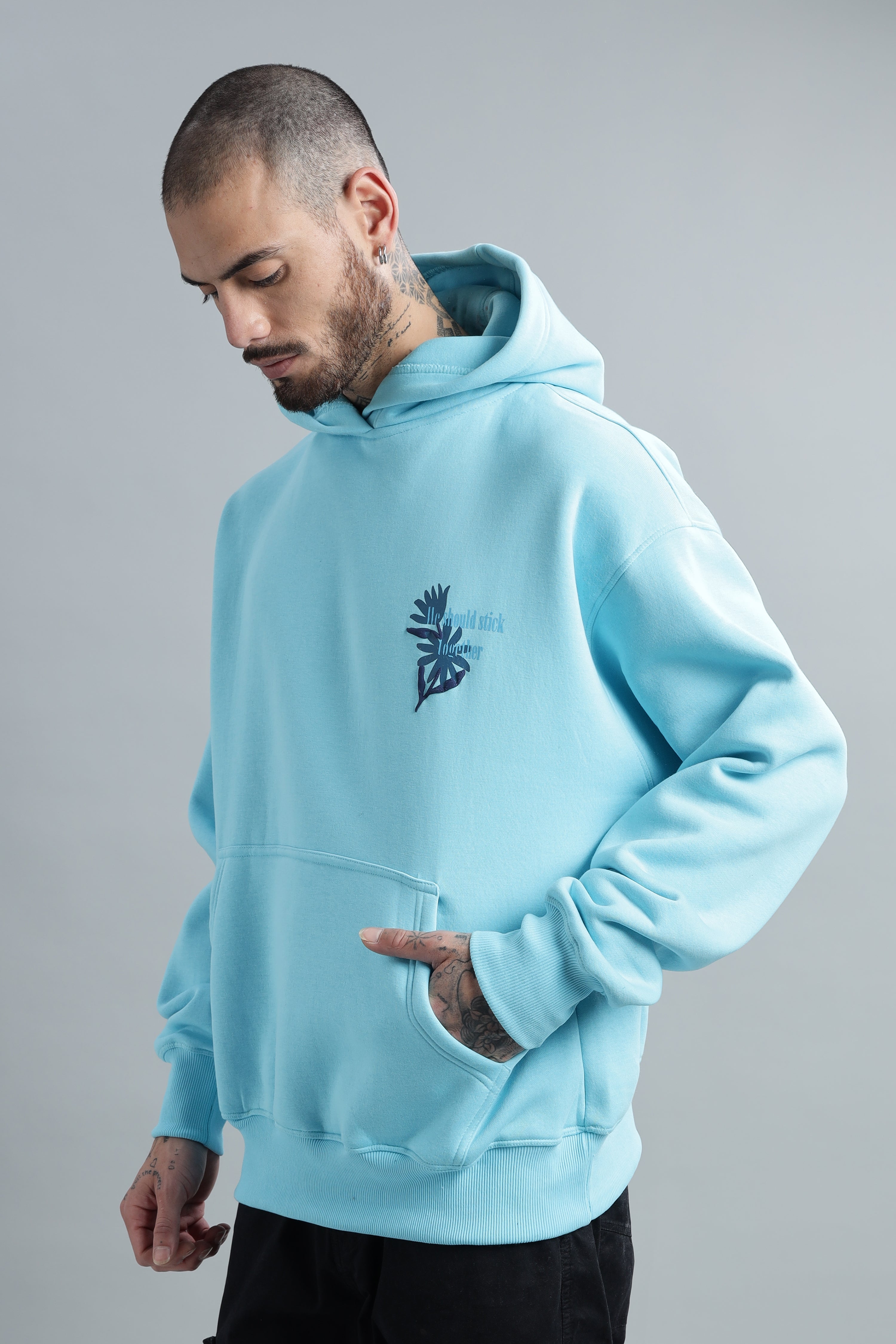 Birds Of Feather Light Blue Hoodie