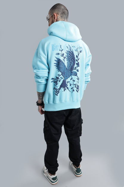 Birds Of Feather Light Blue Hoodie