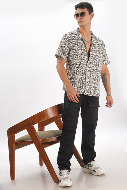 Lattice beige pattern