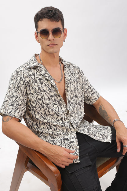 Lattice beige pattern