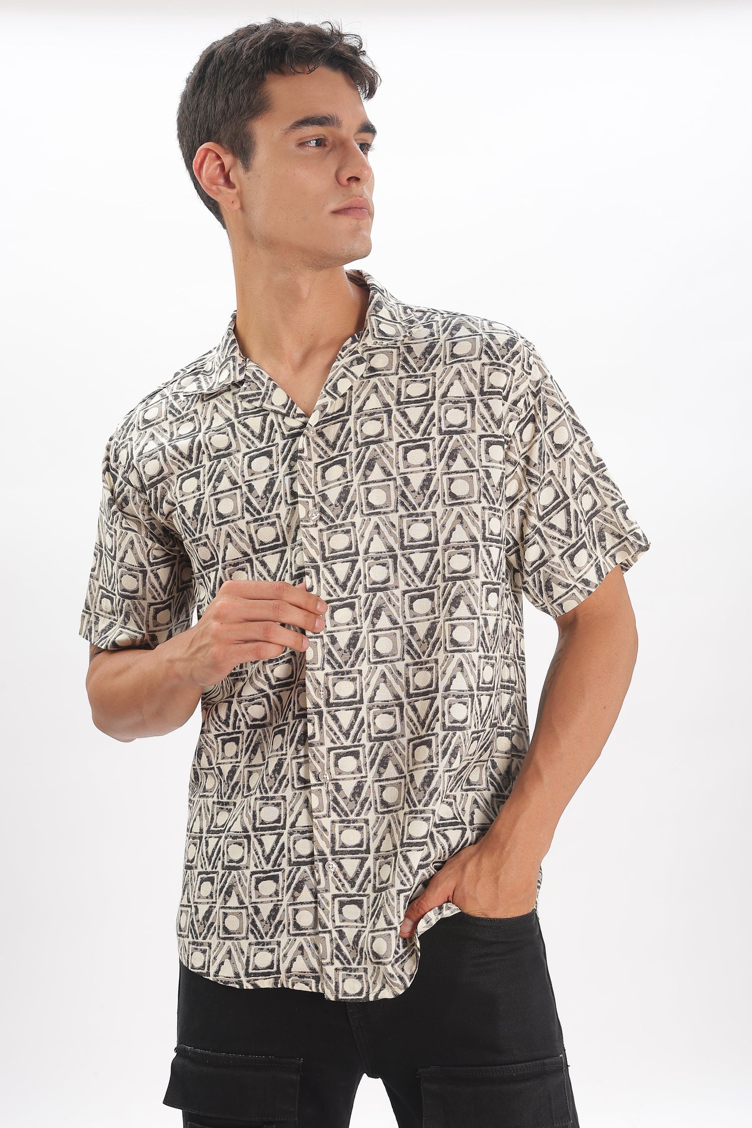 Lattice beige pattern