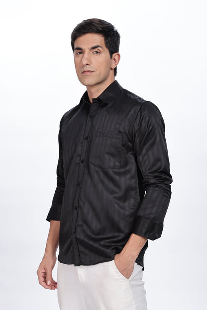 Lavish Black Stripes Shirt