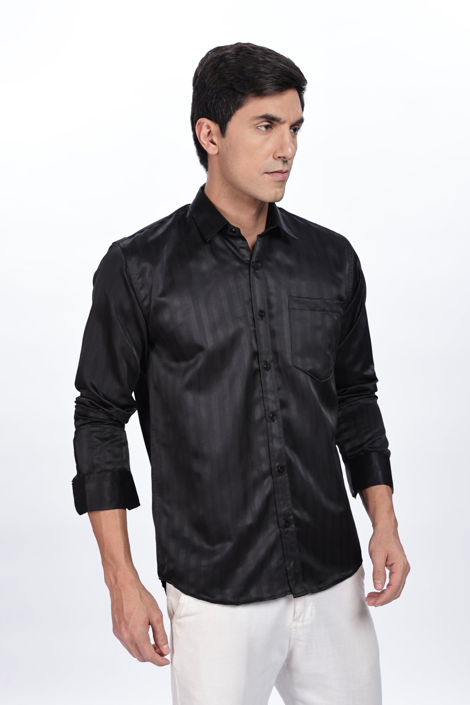Lavish Black Stripes Shirt