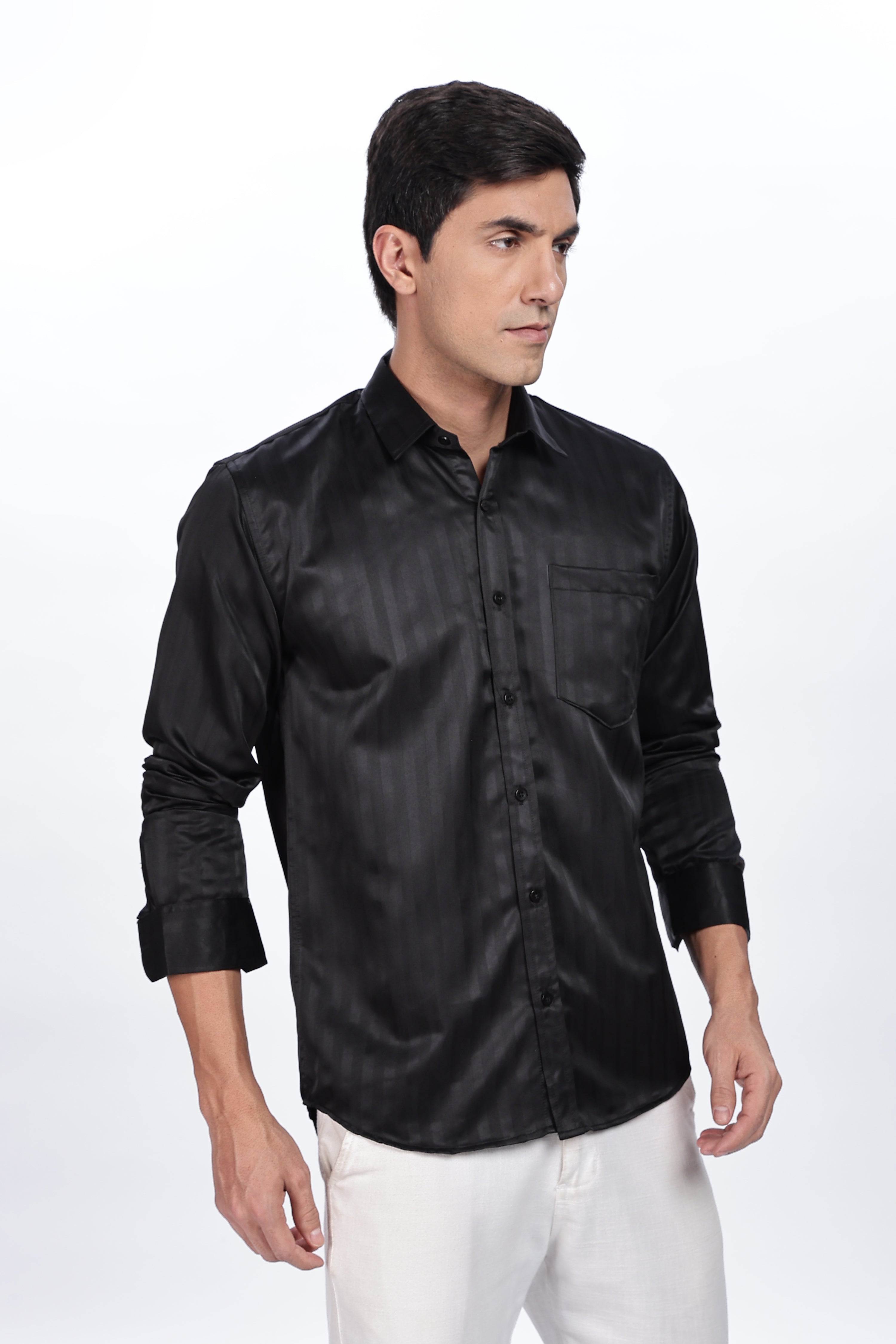 Lavish Black Stripes Shirt