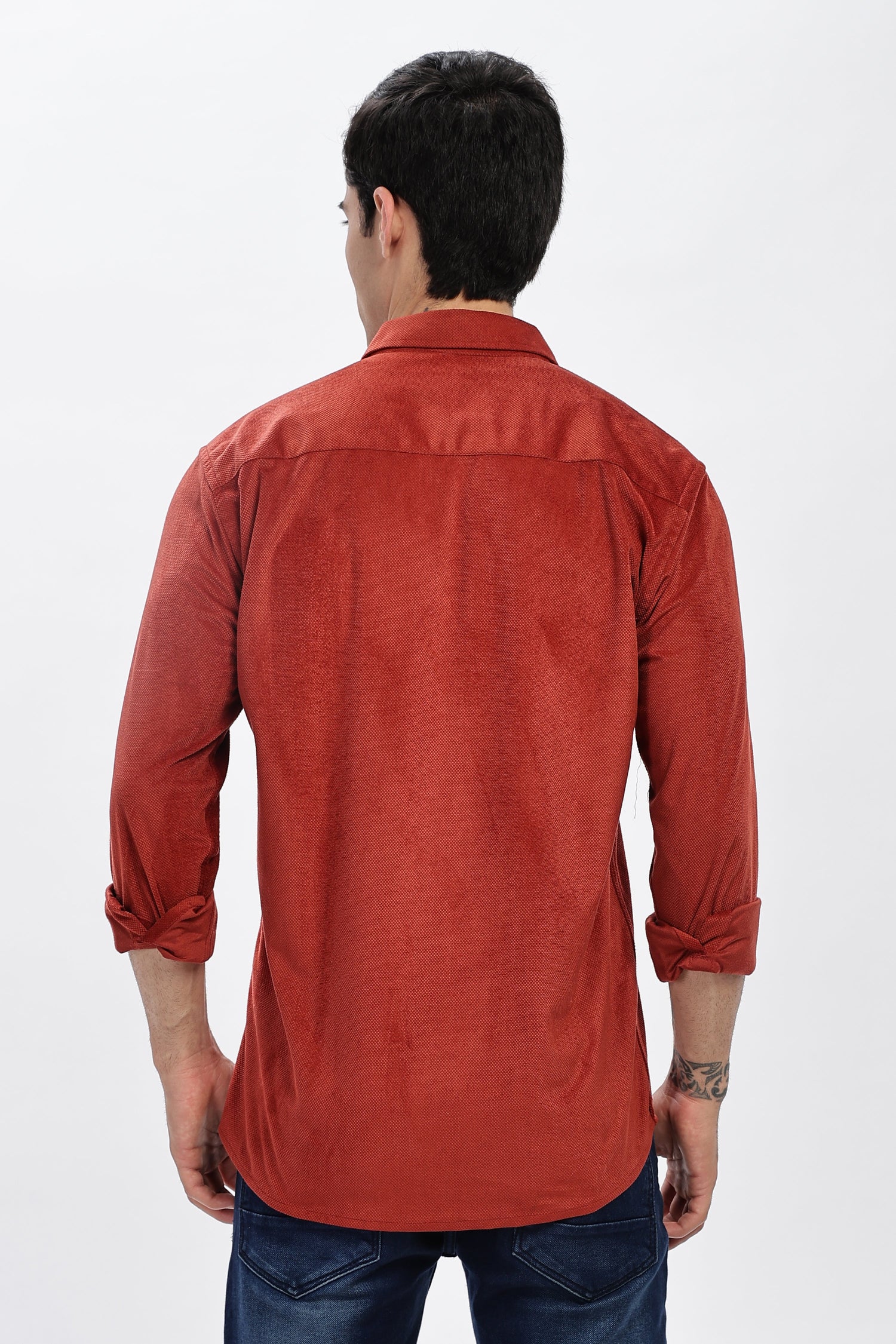Cherry Double Pocket Solid Shirt