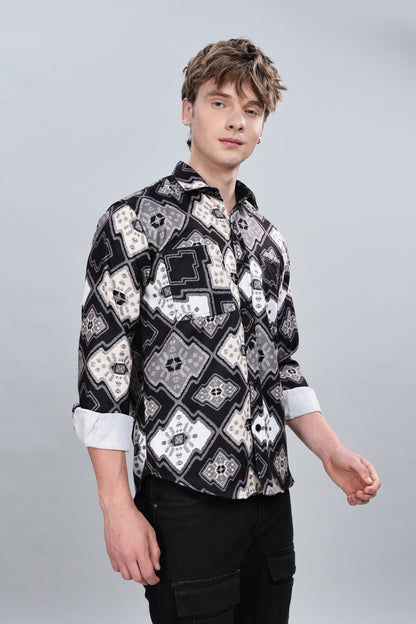 Enigmatic Brown Relaxed Fit Overshirt